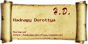Hadnagy Dorottya névjegykártya